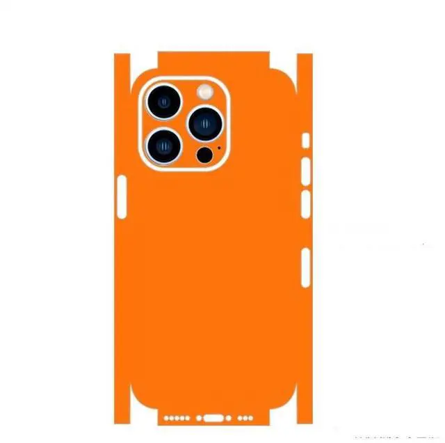 Main image of Plain Color Decal Skin for iPhone 15 14 13 Pro Max Mini Back Film Cover Wrap Rear Screen Protector Anti-scratch Durable Sticker 18 iphone13