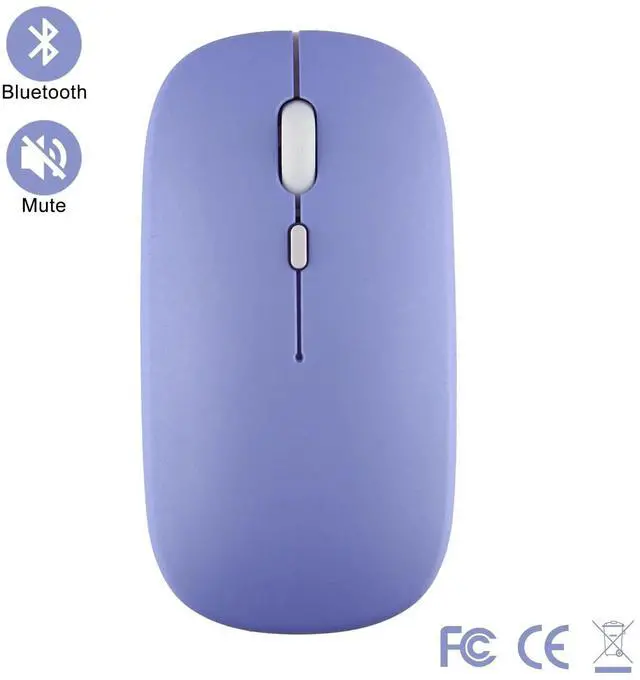 Main image of Wireless Bluetooth Mouse for IPad Samsung Huawei Lenovo MiPad Android Windows Tablet Battery Mouse for Laptop Notebook Computer Purple
