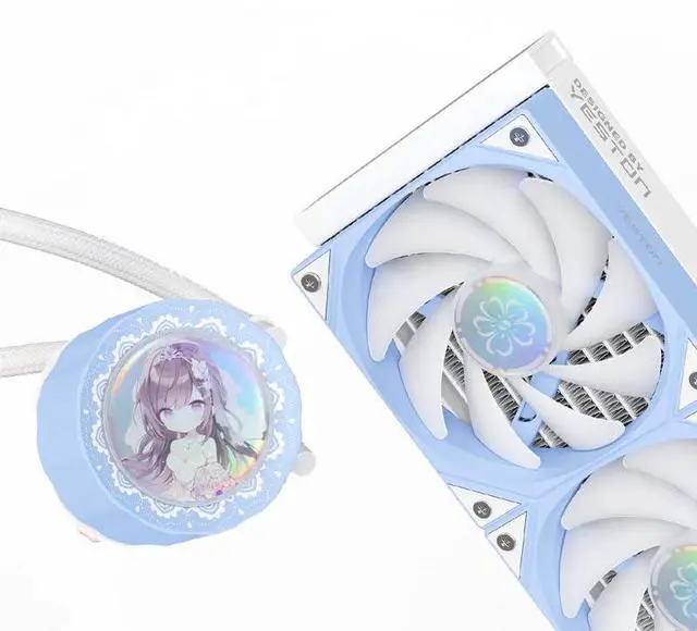 Alt view image 9 of 14 - Yeston New Sakura 360 integrated CPU supports Intel / AMD platform PWM temperature control fan water cooling radiator ARGB synchronous fan