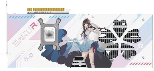 Alt view image 3 of 6 - Yeston Sakura Nvidia GeForce RTX 5080 Graphics Card GDDR7 16G 256bit Gaming GPU Sakura