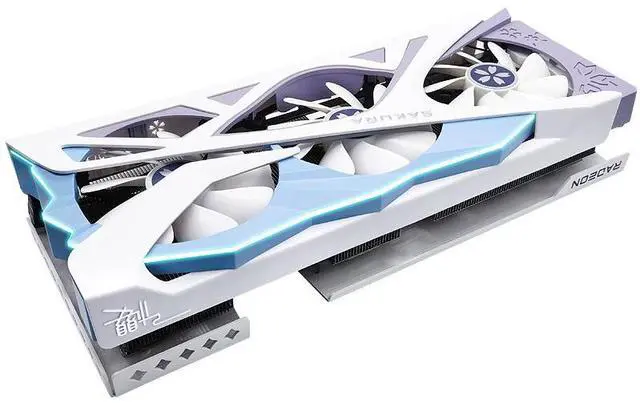 Alt view image 2 of 5 - Yeston Sakura Radeon RX 6800 XT 16GB D6 GDDR6(No HDMI interface) 256bit 7nm video cards Desktop computer PC Video Graphics Card(Only supports single DP interface output)