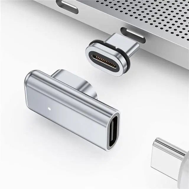 Alt view image 2 of 2 - USB C Magnetic Adapter 24-pin Type-C Connector 40Gbp/S PD 100W Fast Charging Converter