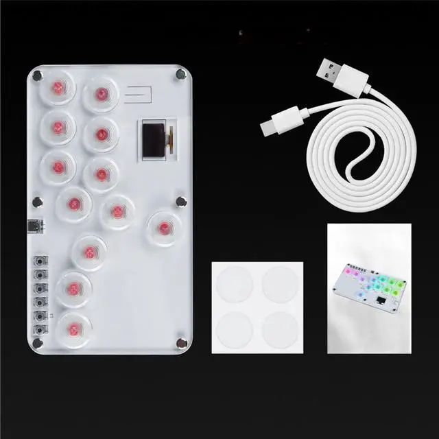 Main image of Fighting Joystick Controller Color Light Fighting Game Arcade Game Keyboard for PC