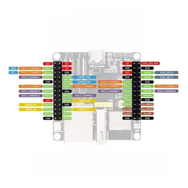Main image of ESP32-P4- Development Board Module + Speaker Kit Dual-core WiFi6 Bluetooth 5/ RJ45 100M Ethernet Port