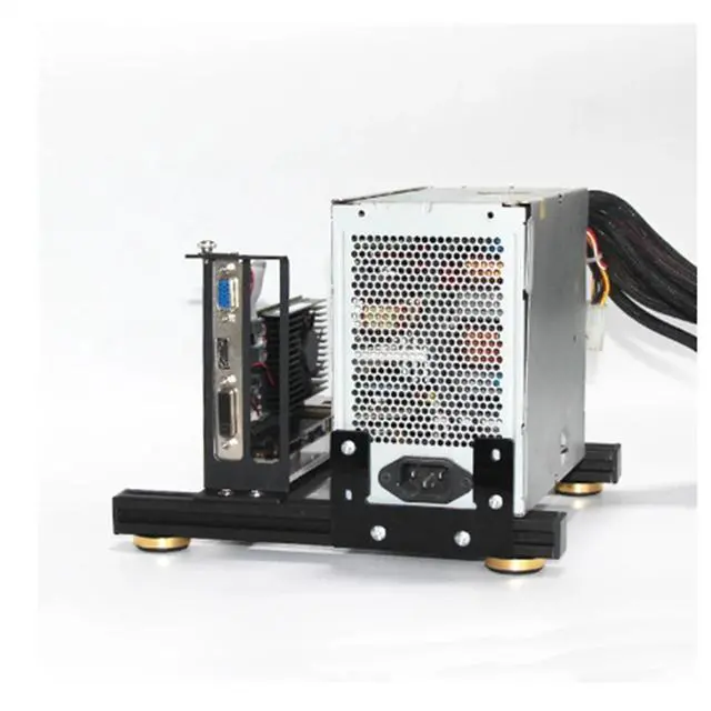 Main image of GPU+PSU Bracket DIY External Graphics Card Rack with Power Supply Base for ATX Aluminum Bracket