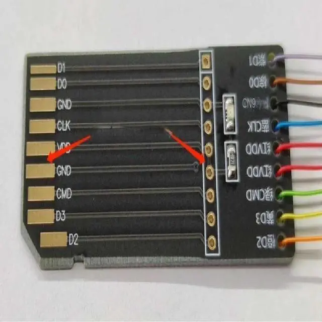 Main image of SD card PCB interface audio host repair localized data reading and writing tools