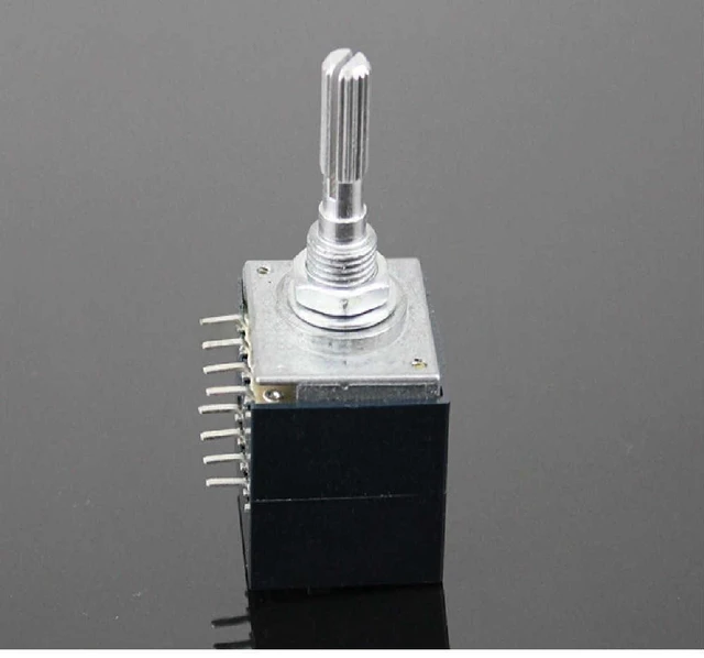 Main image of 2 100K fever grade ALPS resistor step double volume potentiometer RH2702-100KA index type