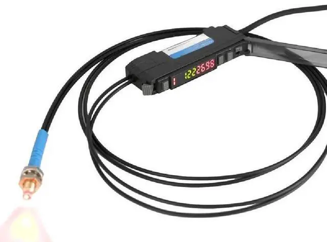 Main image of Digital display fiber optic amplifier diffuse reflection fiber optic sensor M3/m4/m6 fiber optic available