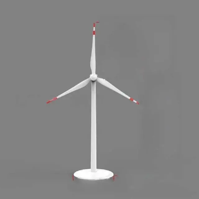 Main image of Wind generator solar fan with hand-operated blades rotating model desk home decoration ornaments gift