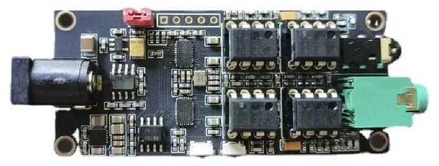 Main image of Dual ES9038Q2M decoder board with 4PCS JRC5532 op amp I2S input USB with Italian interface PCM768KHz DSD512