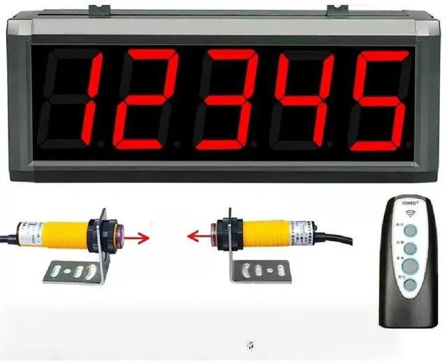 Main image of Intelligent infrared automatic induction counter electronic digital display screen high-speed conveyor belt production counting