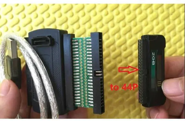 Main image of USB2.0 high speed to ide 44P 40P SATA electronic hard disk HDD SSD DOM card reader 40&44 hole 40pin 44pin adapter