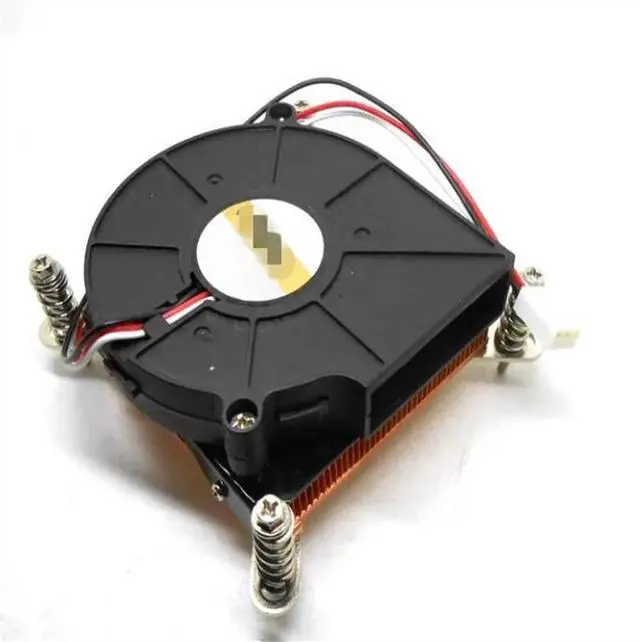 Main image of 1150/1151/1366/1700/2011 CPU radiator ultra-thin server 1U pure aluminum radiator CPU fan 4-wire double ball COOLSERVER thickness