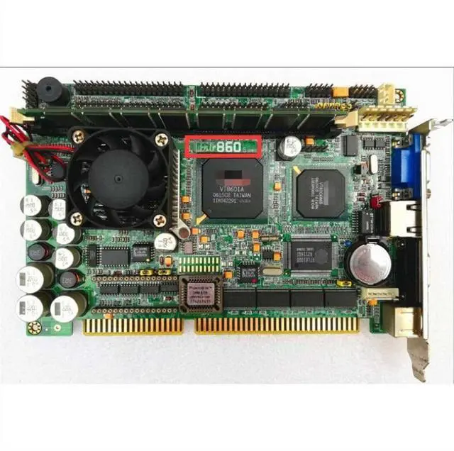 Main image of HE-860S Embedded Industrial Control Motherboard ISA Bus Industrial Motherboard Half-length CPU Card PICMG1.0 SBC with CPU Memory