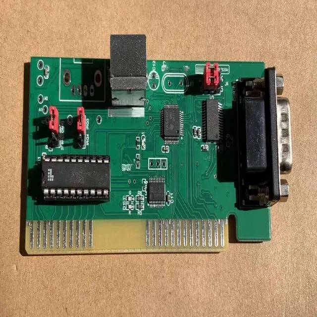 Main image of ISA bus expansion card serial port expansion card PS2 mouse interface optical mouse DOS interface 8-bit bus