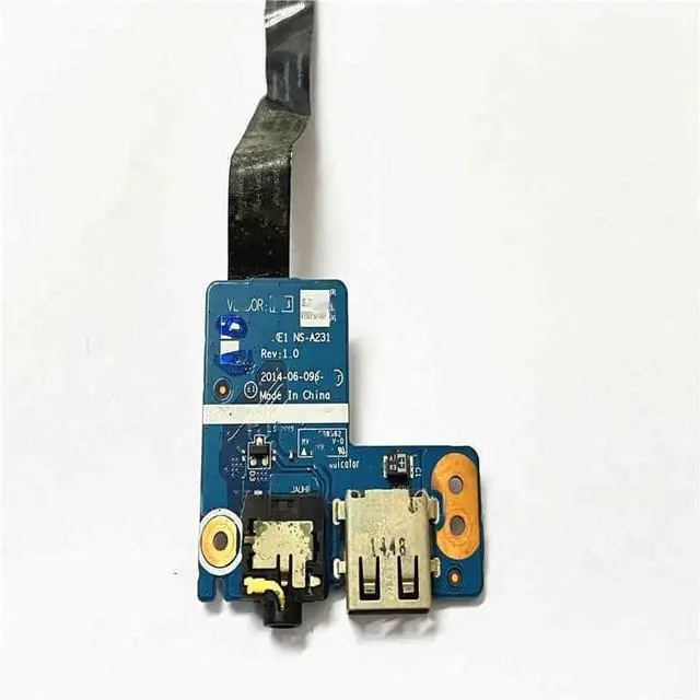 Main image of E450 E455 E550 E555 Audio jack USB board with cable NS-A231
