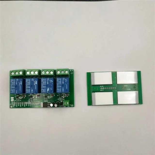 Main image of 12V24V4-channel capacitive touch button module with relay self-locking inching interlocking function