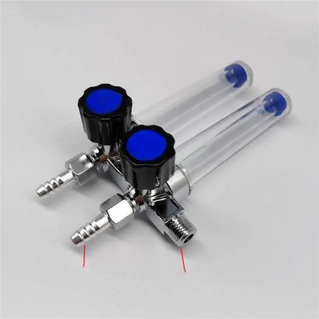 Main image of Argon gas pipe double tube flow meter AR double tube argon gas pressure reducing switch