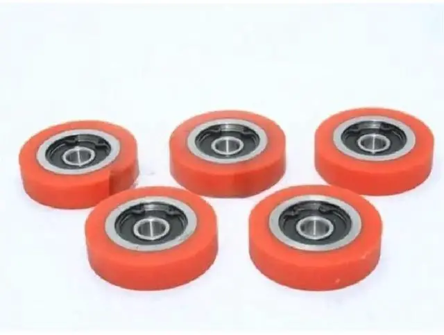 Main image of Edge banding machine tracking wheel 40x8x10 PU wheel contour wheel flush rubber wheel edge banding machine flush wheel