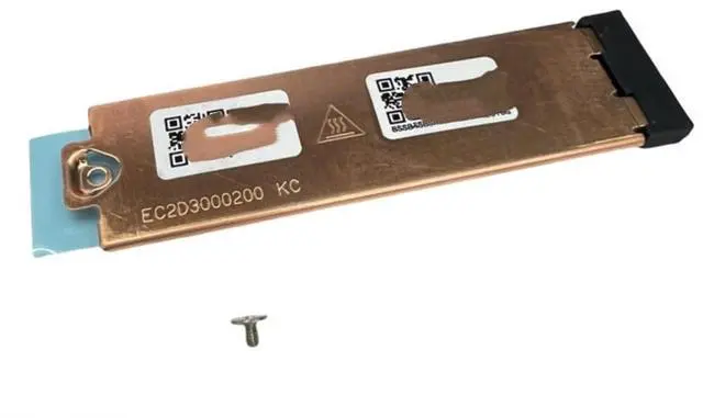 Main image of M.2 PCIe 2280 SSD mounting bracket heatsink for T14, T14S, Gen 3, Gen 4, Gen 5, T15P 3, and T16 laptops