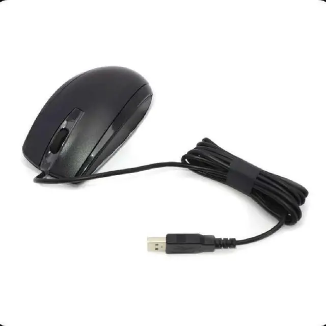 Main image of Compatible with 697738-001 Black USB Wired Three-Button Optical Scroll Wheel Mouse