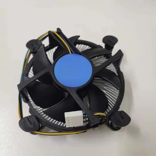 Main image of C12V 0.2A E97379-003 Aluminum Heatsink, suitable for i3, i5, i7, A1150, 1151, 1155, 1156 sockets, C0155 Z33 4-pin CPU cooling fan.