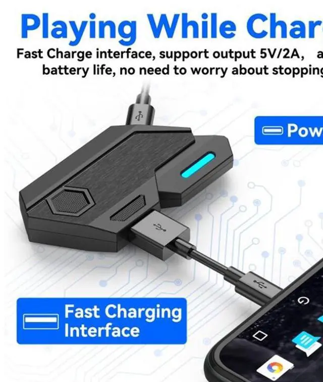 Main image of Gamepad Mobile Controller Game Keyboard Mouse Converter Bluetooth For Game Adapter