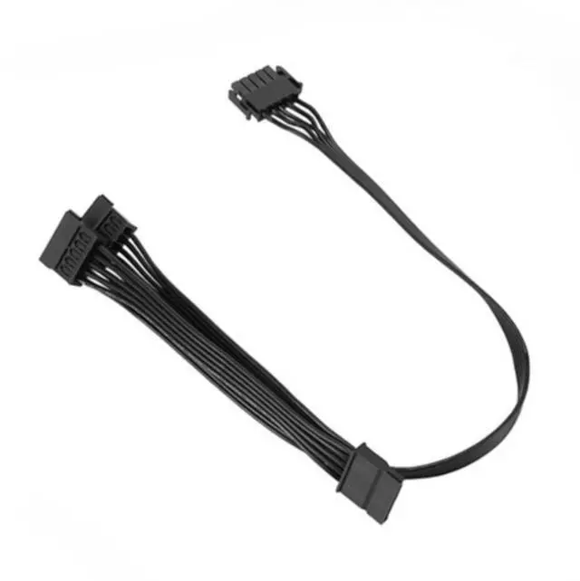 Main image of 5-pin to 3-port SATA peripheral power cable for modular power supplies