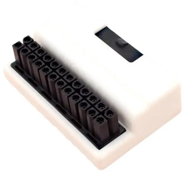 Main image of ATX 24 pin 90 degree power plug adapter motherboard power cable modular for white power cable