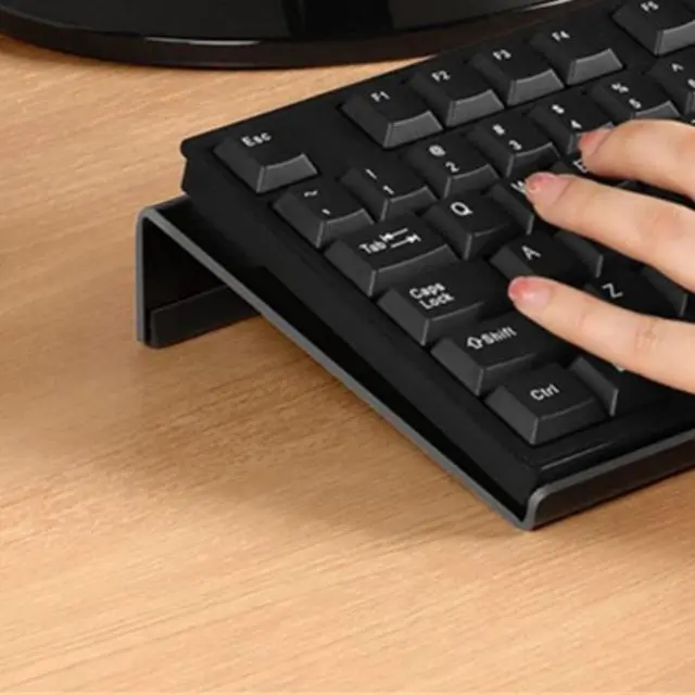 Main image of Desktop acrylic computer keyboard stand, keyboard lifter, desktop keyboard stand, desktop keyboard lifter