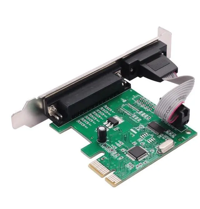 Main image of RS232 RS-232 serial port DB25 printer parallel port LPT to PCI-E PCI card adapter converter WCH382L chip