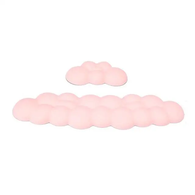 Main image of Ergonomic mouse pad keyboard mouse pad with PU anti-slip pad accessories pink