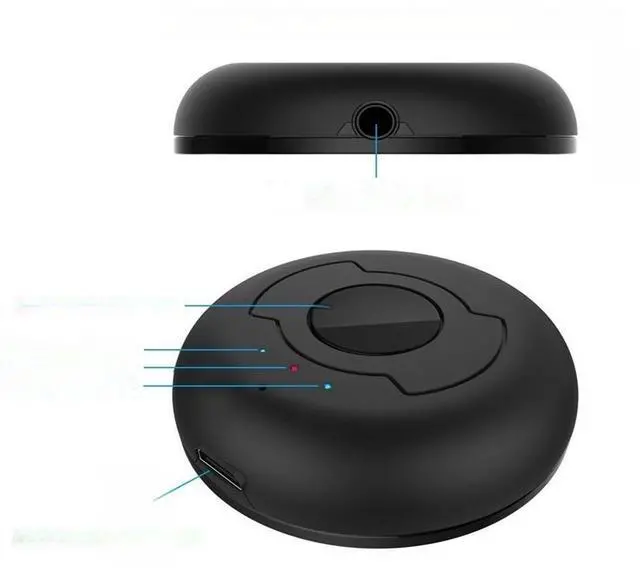 Main image of Bluetooth 5.0 Audio Transmitter for TV Computer, Connect 2 Headphones 3.5mm AUX Low Latency Stereo Wireless Adapter