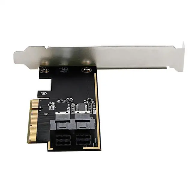 Main image of PCIE 8X to 2-port U.2 adapter card SFF8643 dual SSD PCIE X8 expansion card SFF8643 U2 adapter card