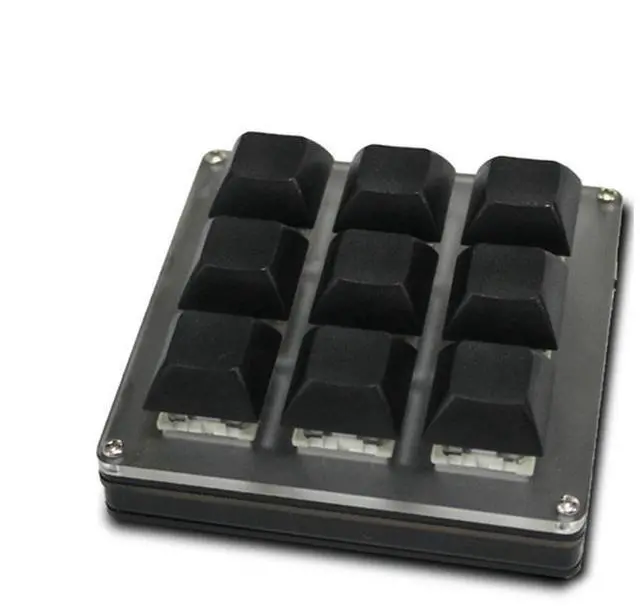 Main image of 9-key wireless customizable keyboard 2.4G USB Bluetooth three-mode buttons custom hot-swap buttons