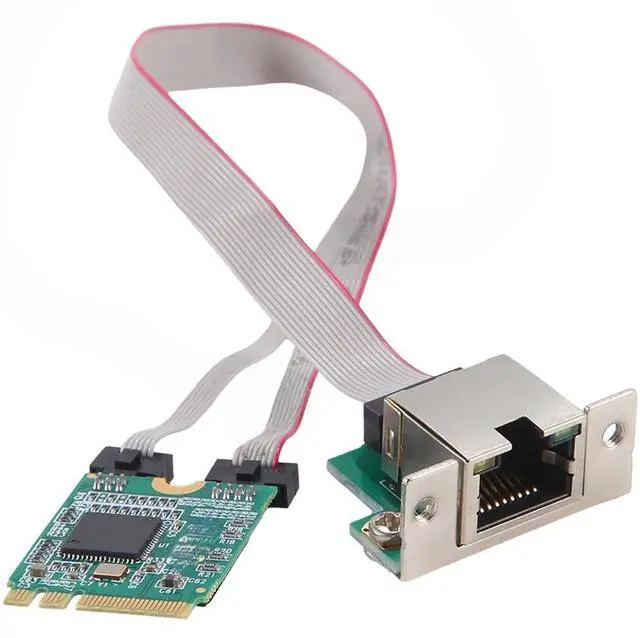 Main image of M.2 A+E network card curved pin Gigabit single-port server network card I210AT chip GBE Ethernet RJ45 network card