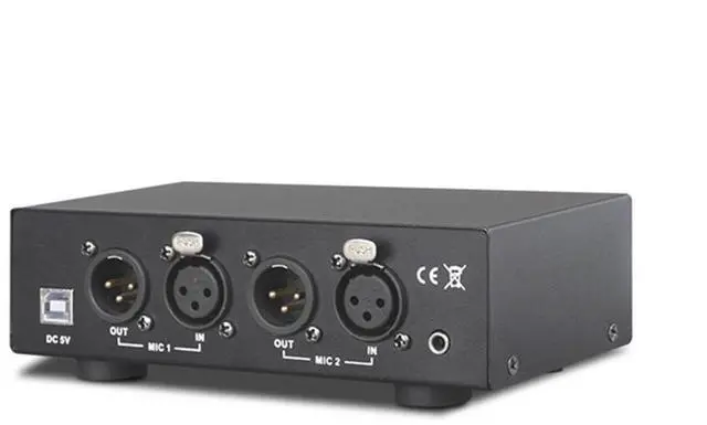 Main image of 48V USB dual hybrid output phantom power supply for condenser microphone music recording equipment