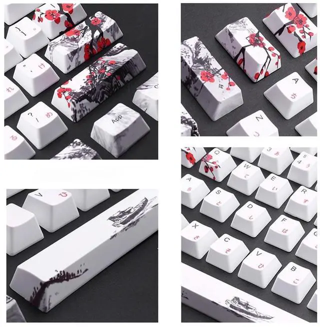 Main image of 110-key PBT keycaps thermal contour keycaps DIY mechanical keyboard keycaps set