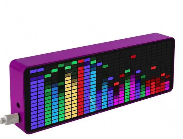 Main image of Rhythm light, color RGB music spectrum display, LED atmosphere light, electronic clock, voice control sensing spectrum