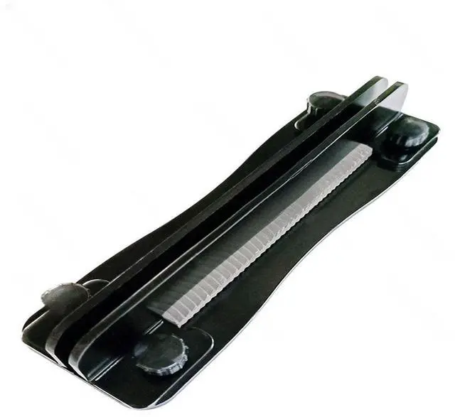 Main image of Snowboard wax scraper groomer, acrylic scraper polishing tool with file