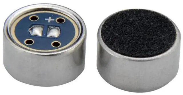 Main image of 25pcs 9750 Noise Reduction Electret Condenser Microphone Capsule Dual Condenser Microphone Unidirectional Lavalier Microphone