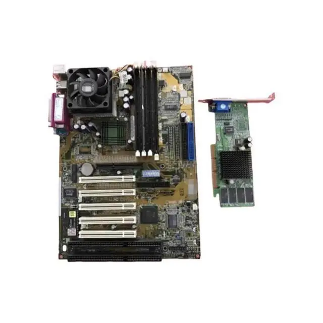 Main image of CUBX-L motherboard with 2*ISA 4*PCI CPU memory radiator fan AGP graphics card