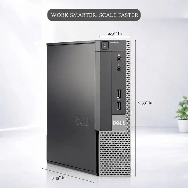 Alt view image 3 of 5 - Restored DELL 9020 USFF Intel Core i5-4th gen Processor, Built-in Wi-Fi, 16GB DDR4 RAM, 256GB SSD, 22" Monitor, Windows 11 Pro, Wireless KB &Mouse, Desktop PC (Refurbished)