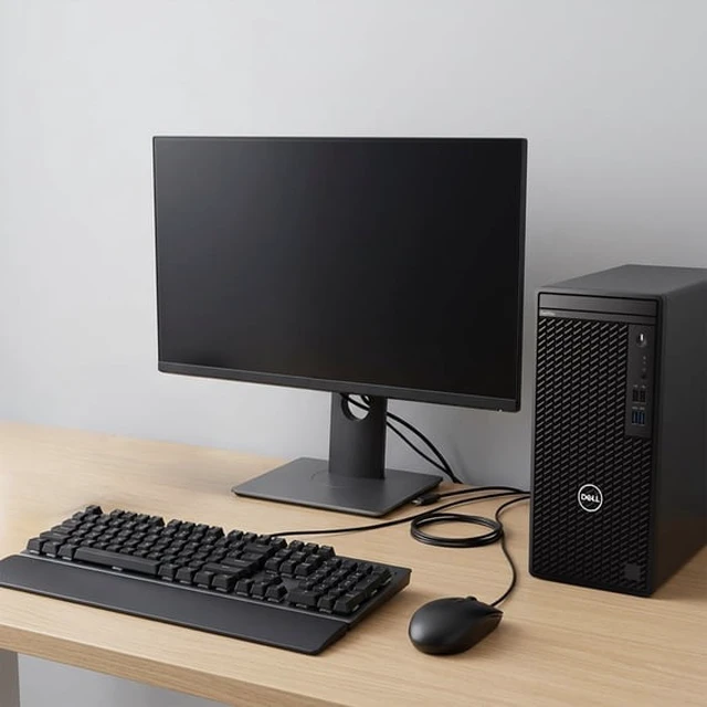 Alt view image 5 of 6 - Restored Dell OptiPlex Tower Desktop PC- Intel Core i7-10700 8 Cores, 16GB DDR4 RAM, 256GB SSD, 22" Monitor, WiFi Adapter, Window 11 Pro Refurbished