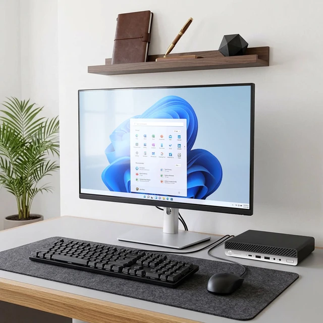 Alt view image 3 of 7 - HP 600 ProDesk Mini Desktop PC | Intel Core i5-8500 | 16GB DDR4 RAM | 256GB SSD | 24" HD LED | Built in Wi-Fi | Wireless keyboard & Mouse | Window 11 Pro |