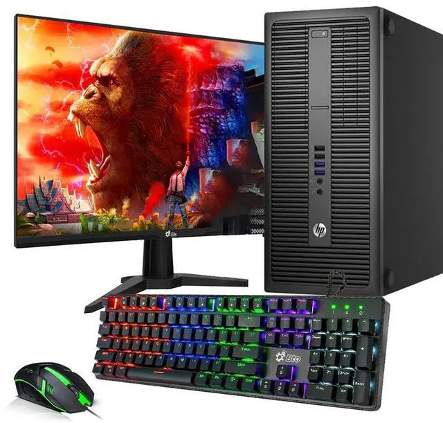Main image of HP 800 G2 Tower Desktop Computer PC, Intel Core i5-6500 upto 3.60GHz,32GB DDR4 Ram, 1TB SSD, 24 Inch Monitor, Nvidia GeForce GTX 1660s, Wi-Fi & Bluetooth, RGB Keyboard & Mouse, Windows 11 Professional
