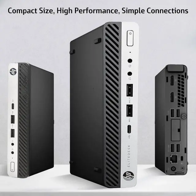 Alt view image 3 of 7 - HP EliteDesk 705 G4 Desktop Computer PC AMD Ryzen 5 Pro 2400GE upto 3.8GHz, 32GB DDR4 Ram 512GB SSD, Wireless Keyboard & Mouse, Wi-Fi, Windows 11 Professional (Renewed)