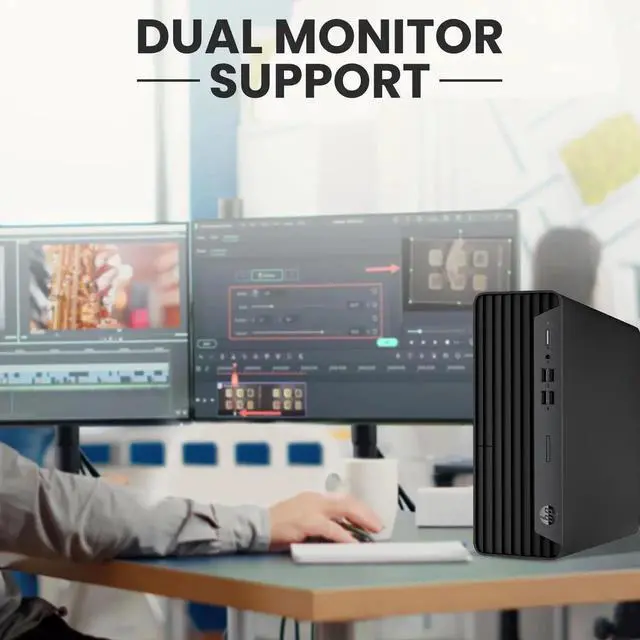 Alt view image 6 of 6 - Restored HP ProDesk 600 G6 SFF Desktop - Business Desktop PC, Intel 6 Core i5-10th Gen - 16GB DDR4 RAM, 128GB SSD 22" LED Monitor - Keyboard & Mouse, Wi-Fi, Win 11 Pro (Refurbished)