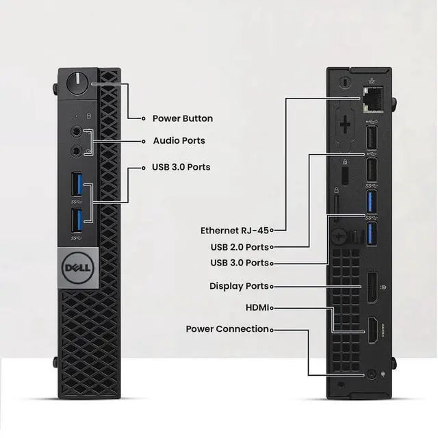 Alt view image 2 of 5 - Dell Optiplex 3060 Mini Desktop Computer | Intel i5-8500 (3.2) | 8GB DDR4 RAM | 256GB SSD Solid State |WiFi, Keyboard & Mouse Windows 11 Pro| Home or Office PC