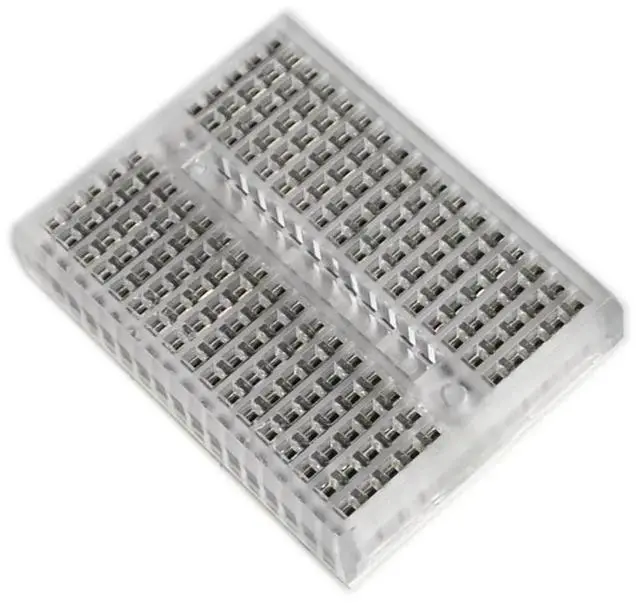 Main image of Mini Breadboard Protoboard DIY Kit Universal Transparent Solderless -170 Breadboard 170Tie-points Prototype Boards 35X47MM